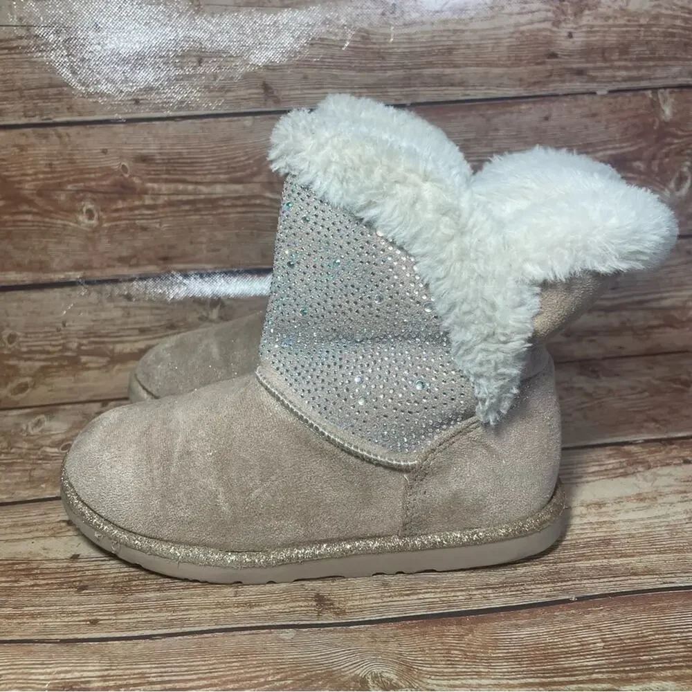 Seychelles girl sparkly winter boots rhinestone size 13
